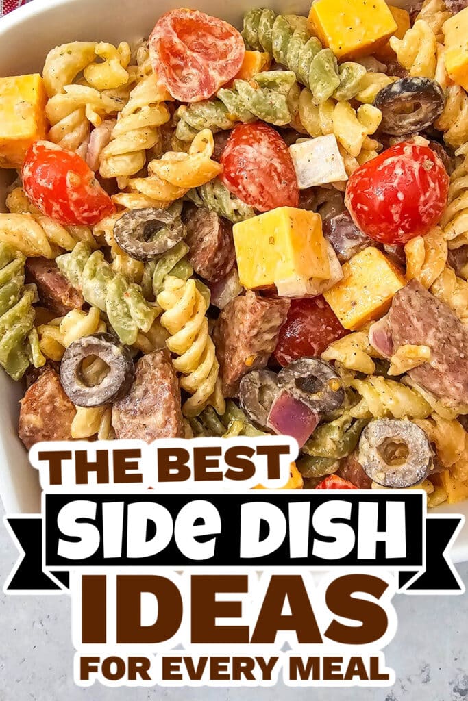 side dish ideas - Smoked Sausage Pasta Salad copy