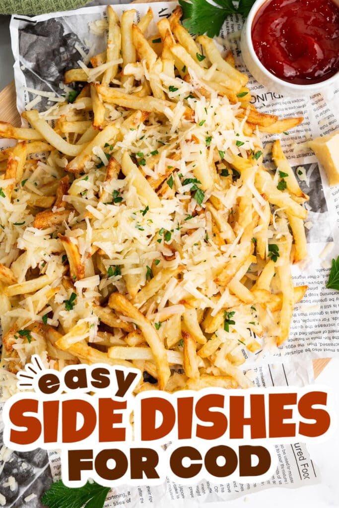 side dishes for cod - Air Fryer Parmesan Truffle Fries copy