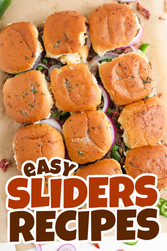 sliders recipes - Jalapeño Popper Burger Sliders