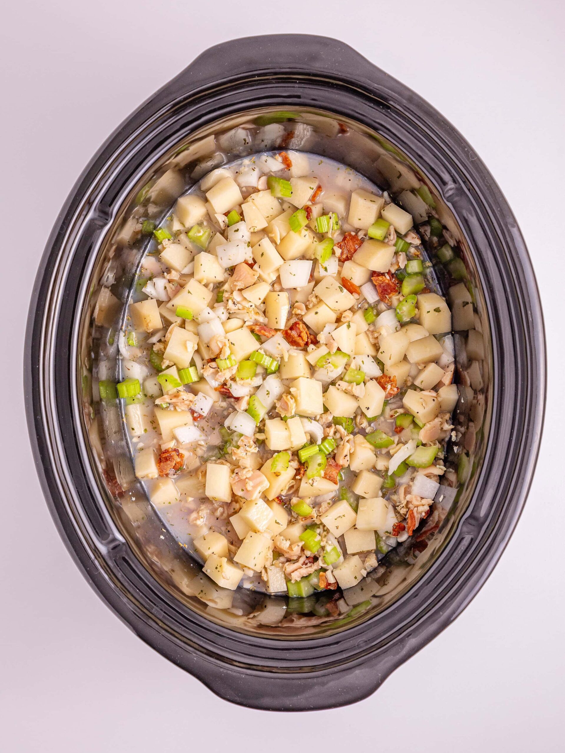 Slow Cooker Clam Chowder Process Photo