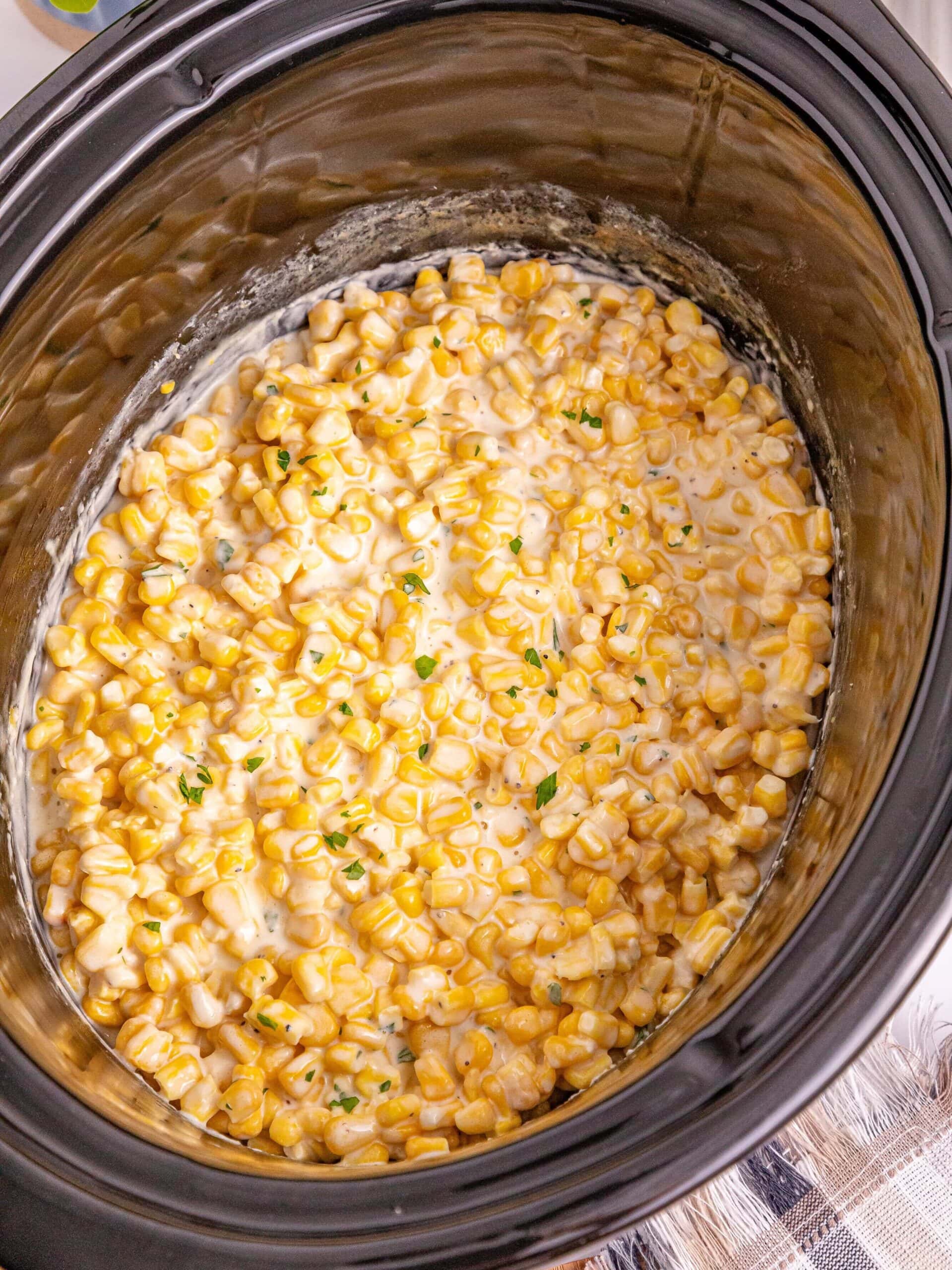 Slow Cooker Creamed Corn Process Photo