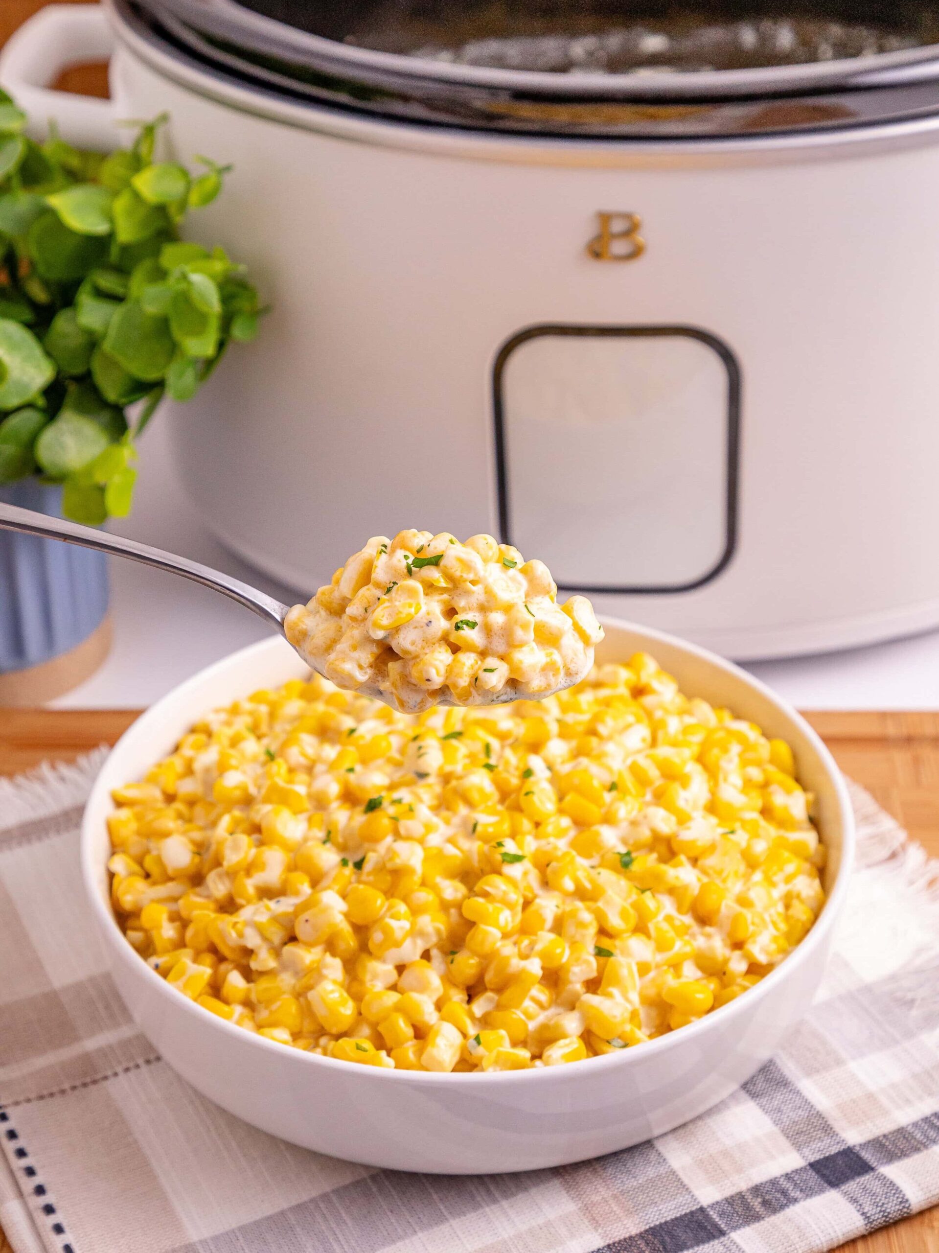 Slow Cooker Creamed Corn Process Photo