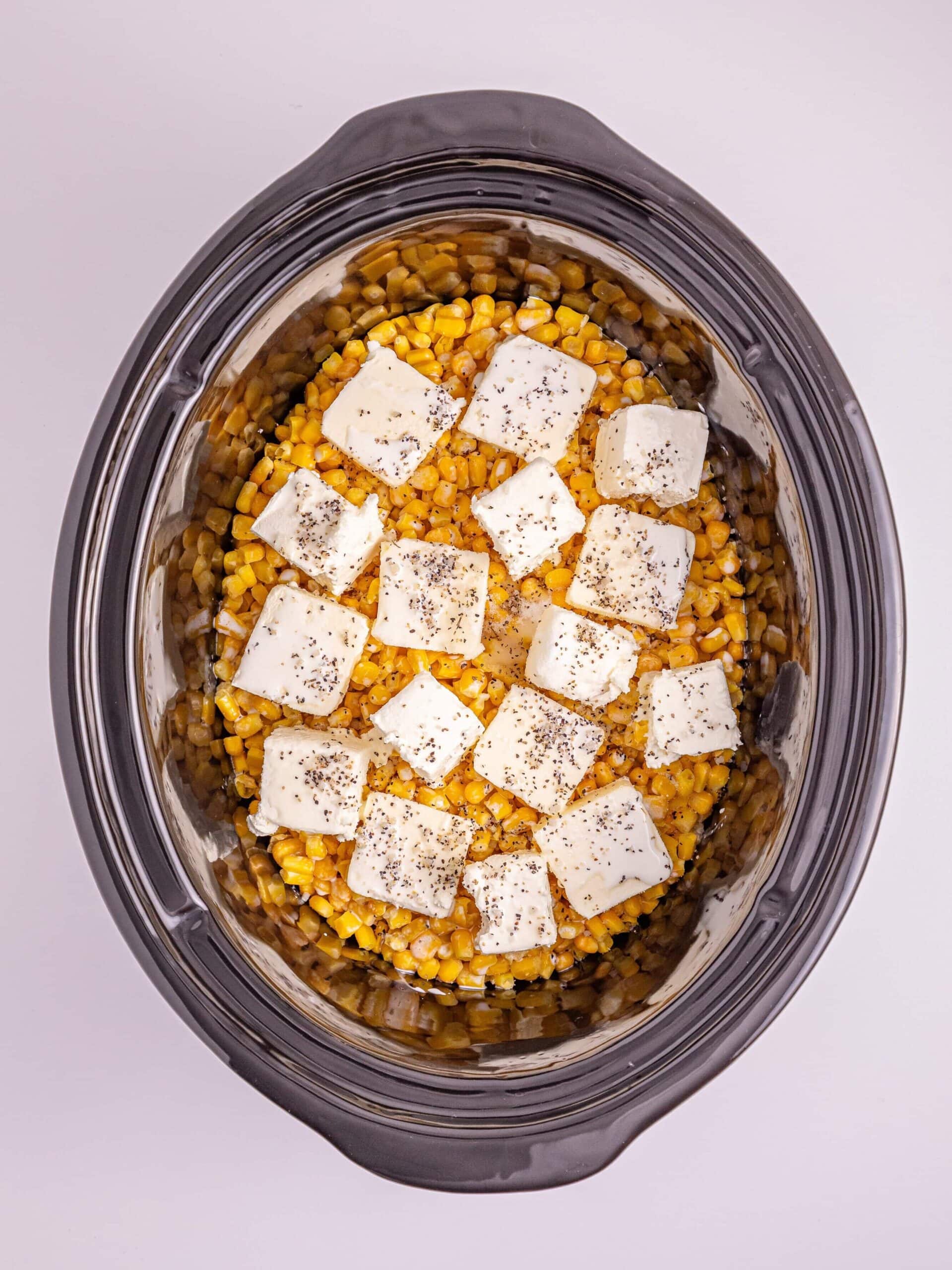Slow Cooker Creamed Corn Process Photo