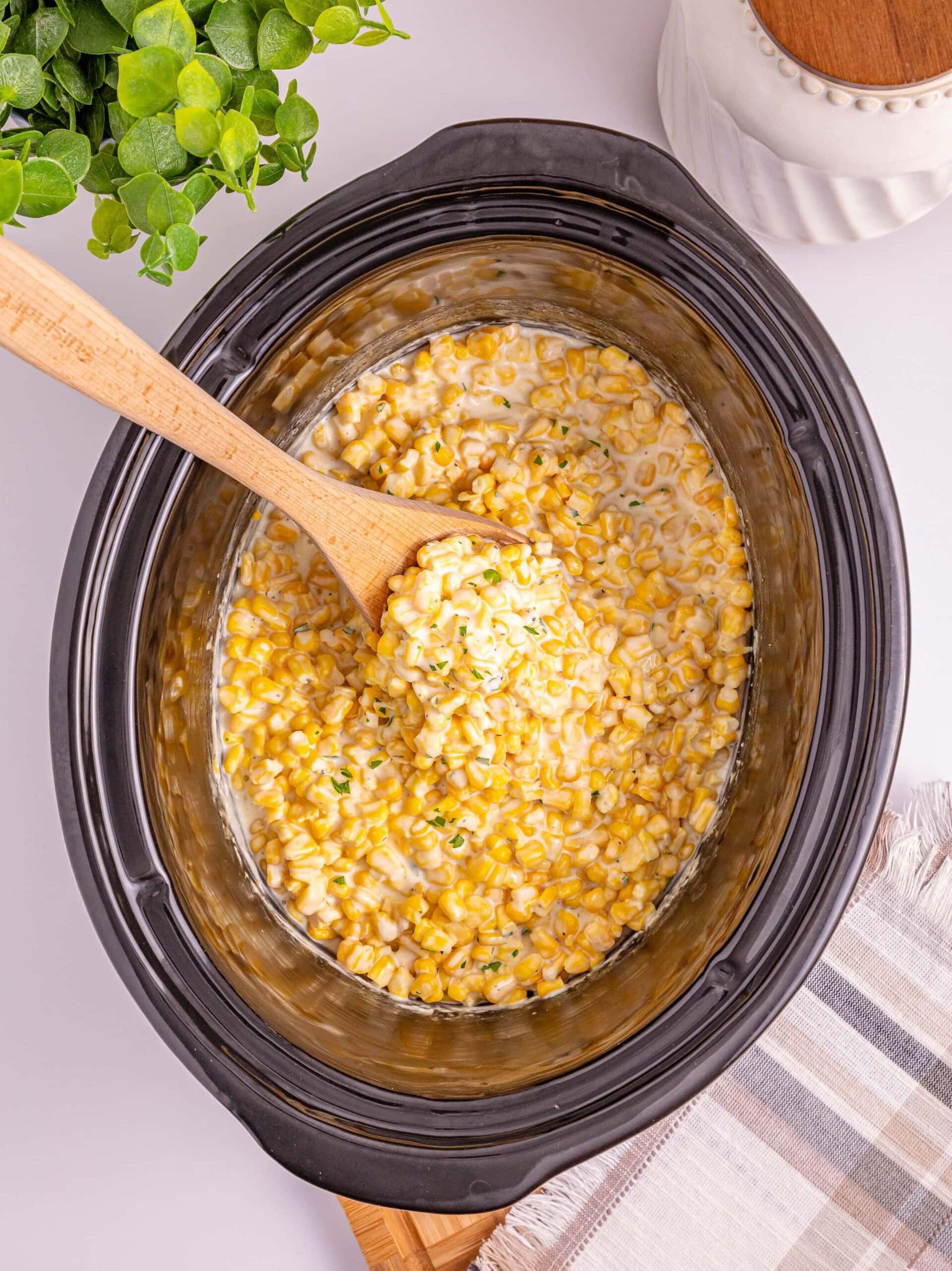 Slow Cooker Creamed Corn Process Photo