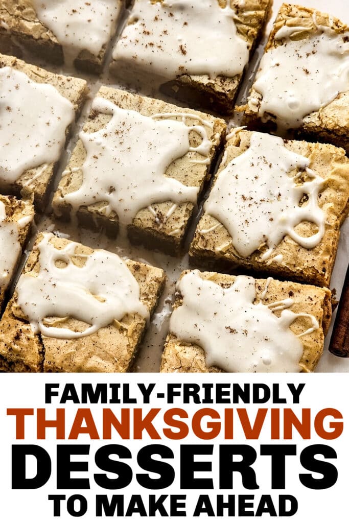 thanksgiving desserts -Chai Latte Blondie copy