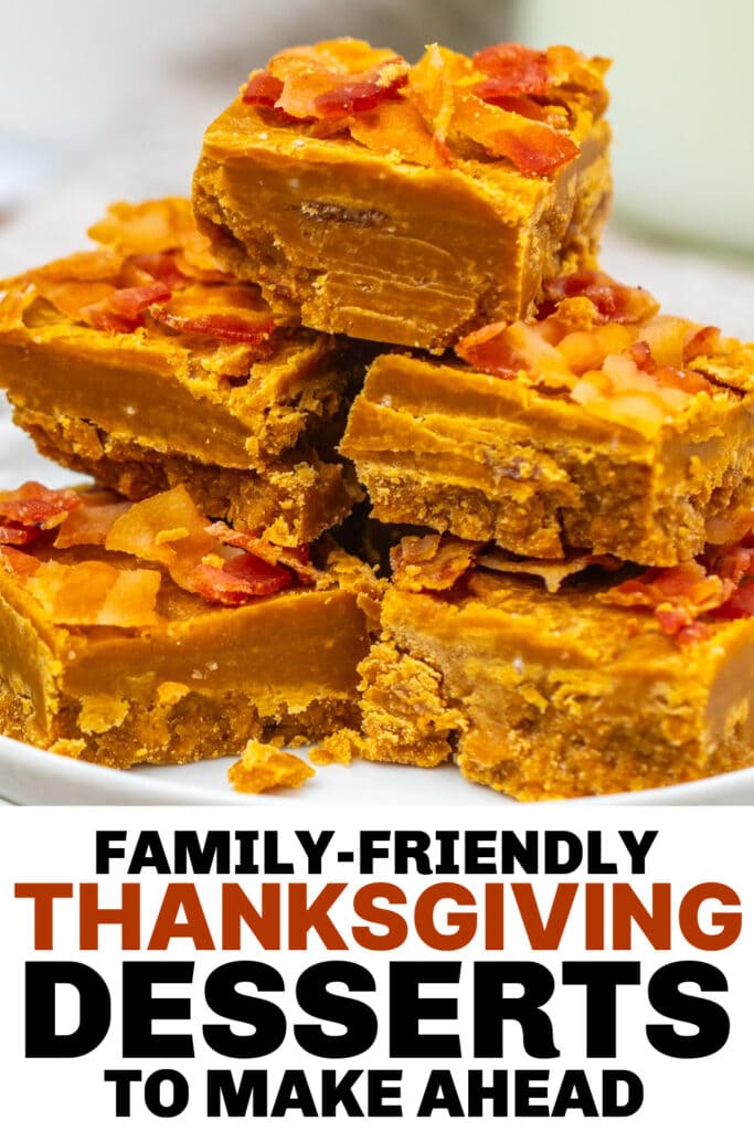 thanksgiving desserts - Chewy Maple Bacon Fudge copy