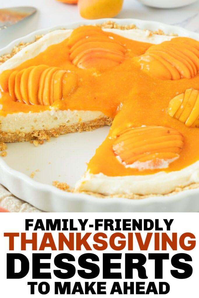 thanksgiving desserts - Fresh Apricot Cheesecake Tart copy