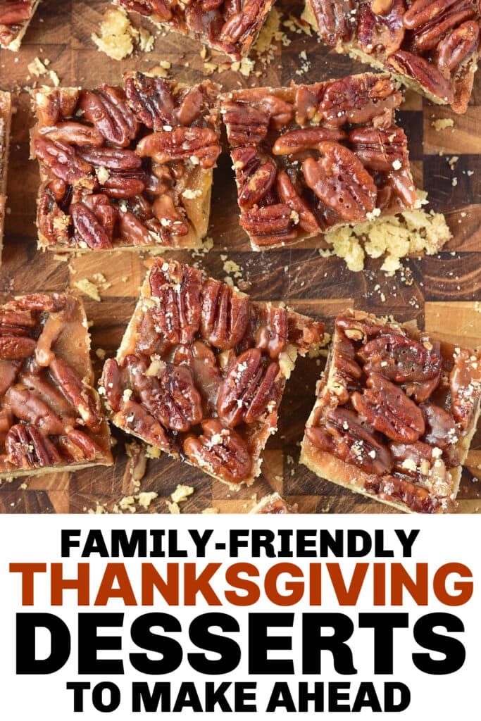 thanksgiving desserts - Old-Fashioned Pecan Pie Bars copy