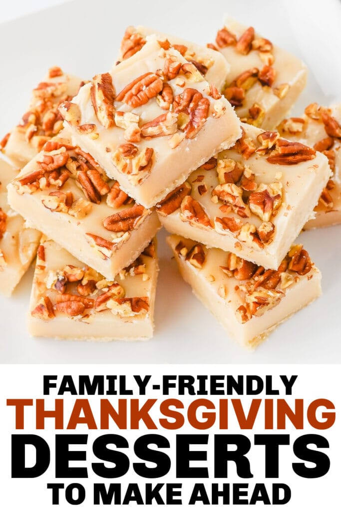 thanksgiving desserts - Sweet & Nutty Pecan Pie Fudge Bites copy