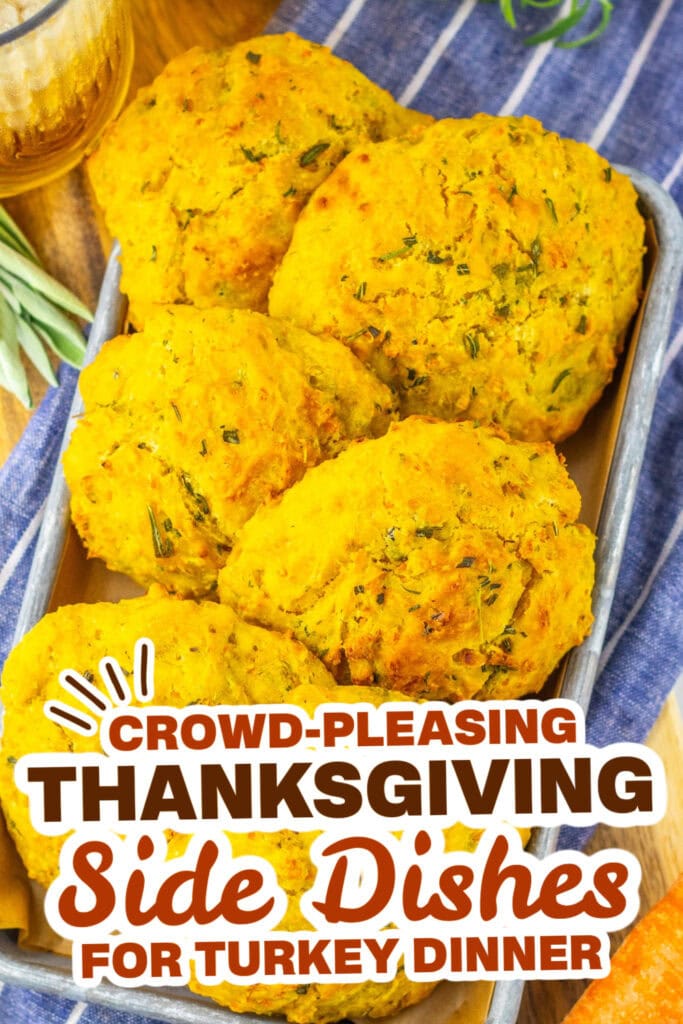 thanksgiving side dish recipes - Buttery Herb Stuffing Biscuits copy