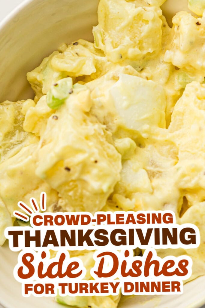 thanksgiving side dish recipes - Classic American Potato Salad copy