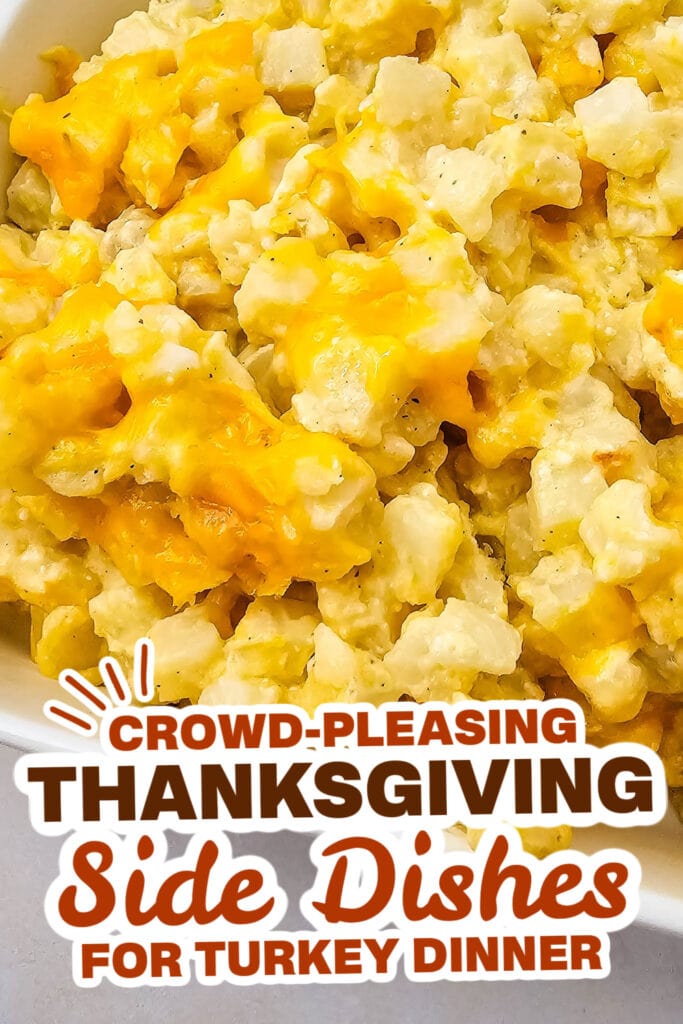 thanksgiving side dish recipes - Crockpot Creamy and Cheesy Potatoes copy