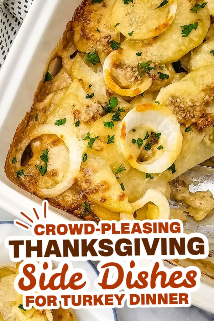 thanksgiving side dish recipes - French Onion Potato Bake copy