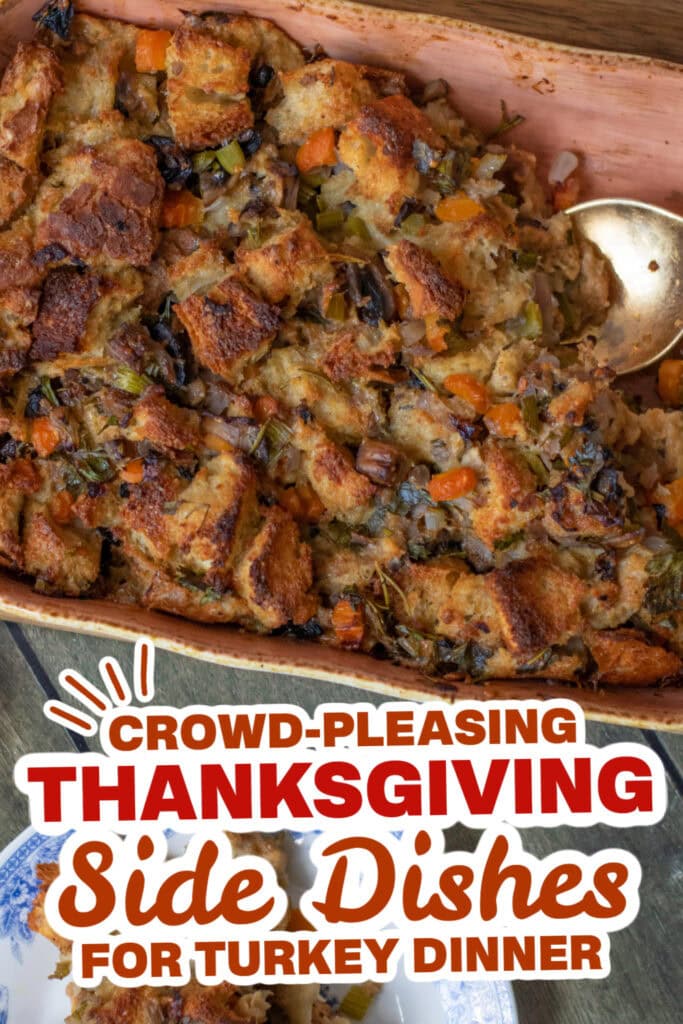 thanksgiving side dish recipes - Herb and Vegetable Stuffing copy