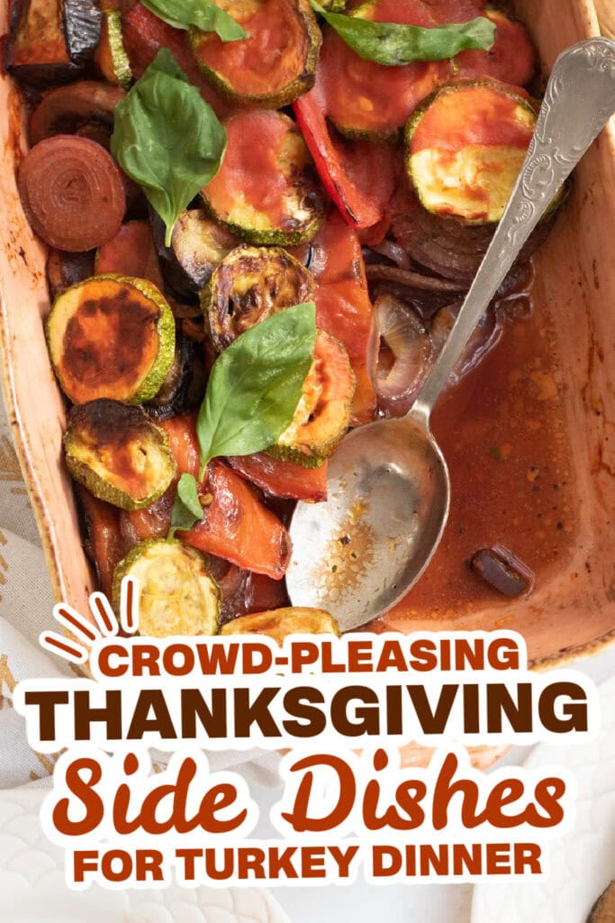 thanksgiving side dish recipes - Oven-Baked Ratatouille Casserole copy