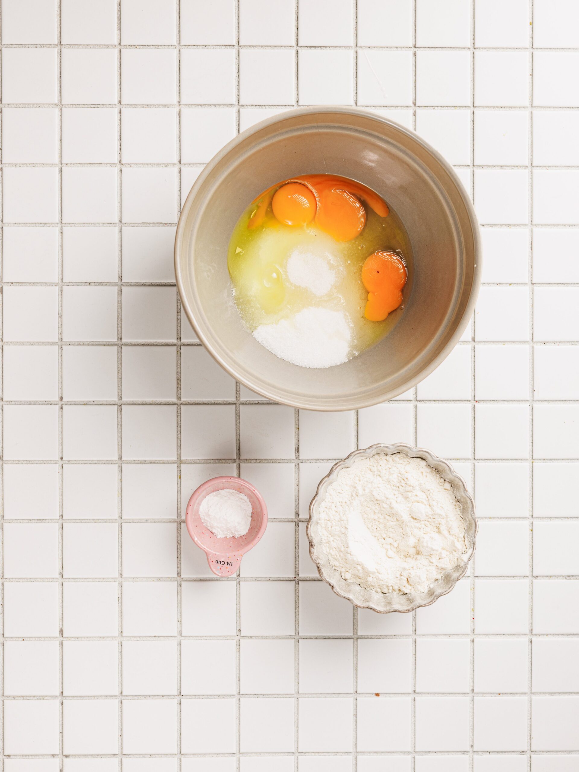 Strawberry Shortcake Layer Cake Process Photo