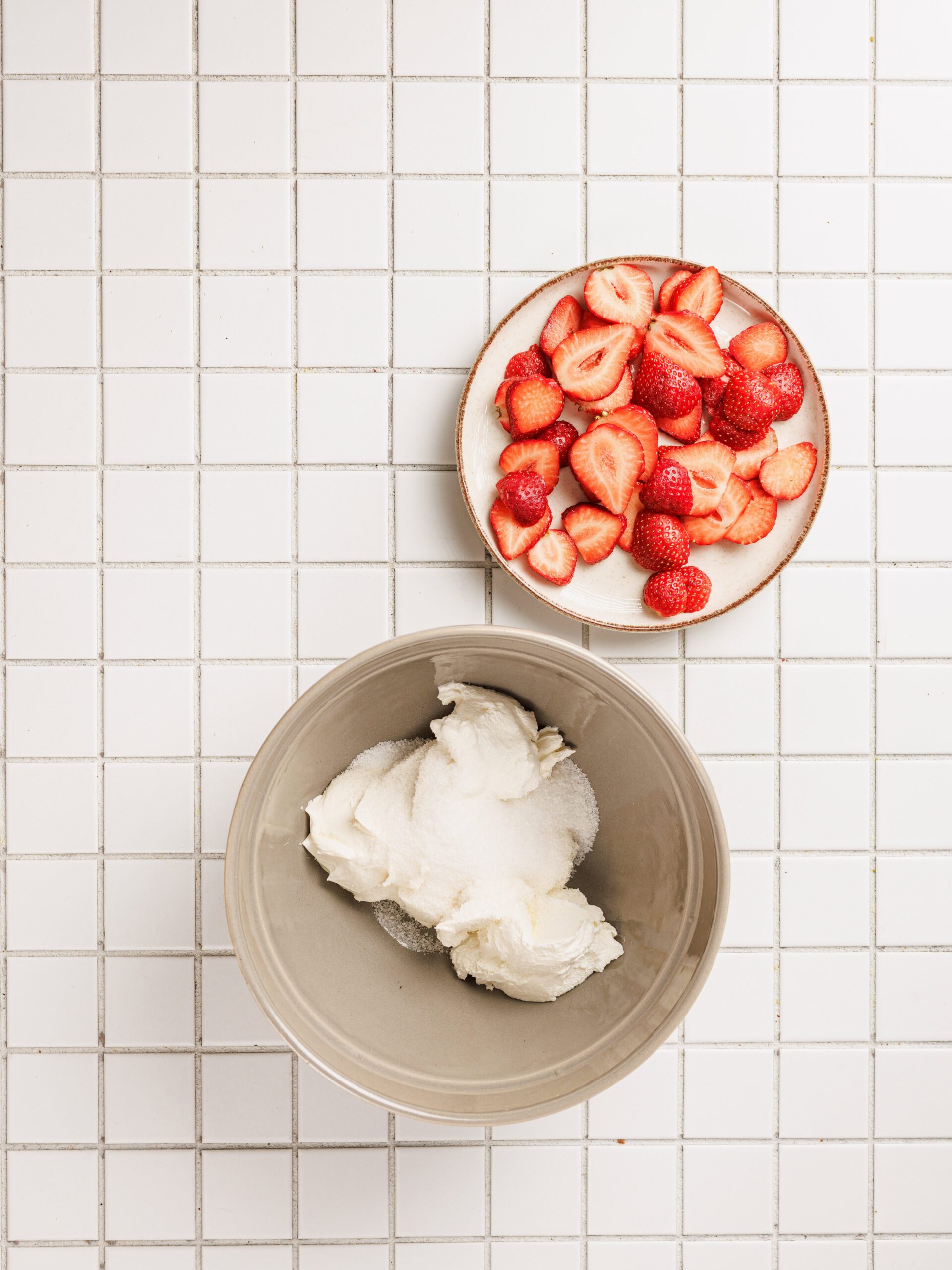 Strawberry Shortcake Layer Cake Process Photo