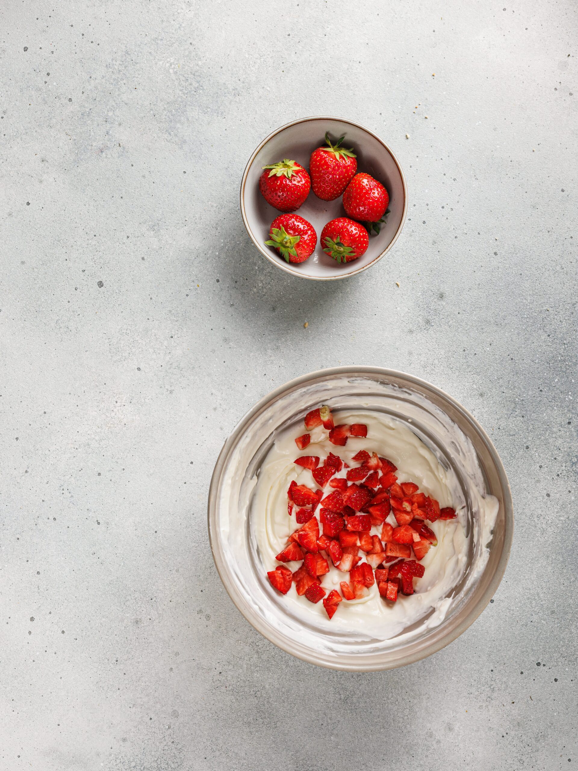 Strawberry Cheesecake Process Photo