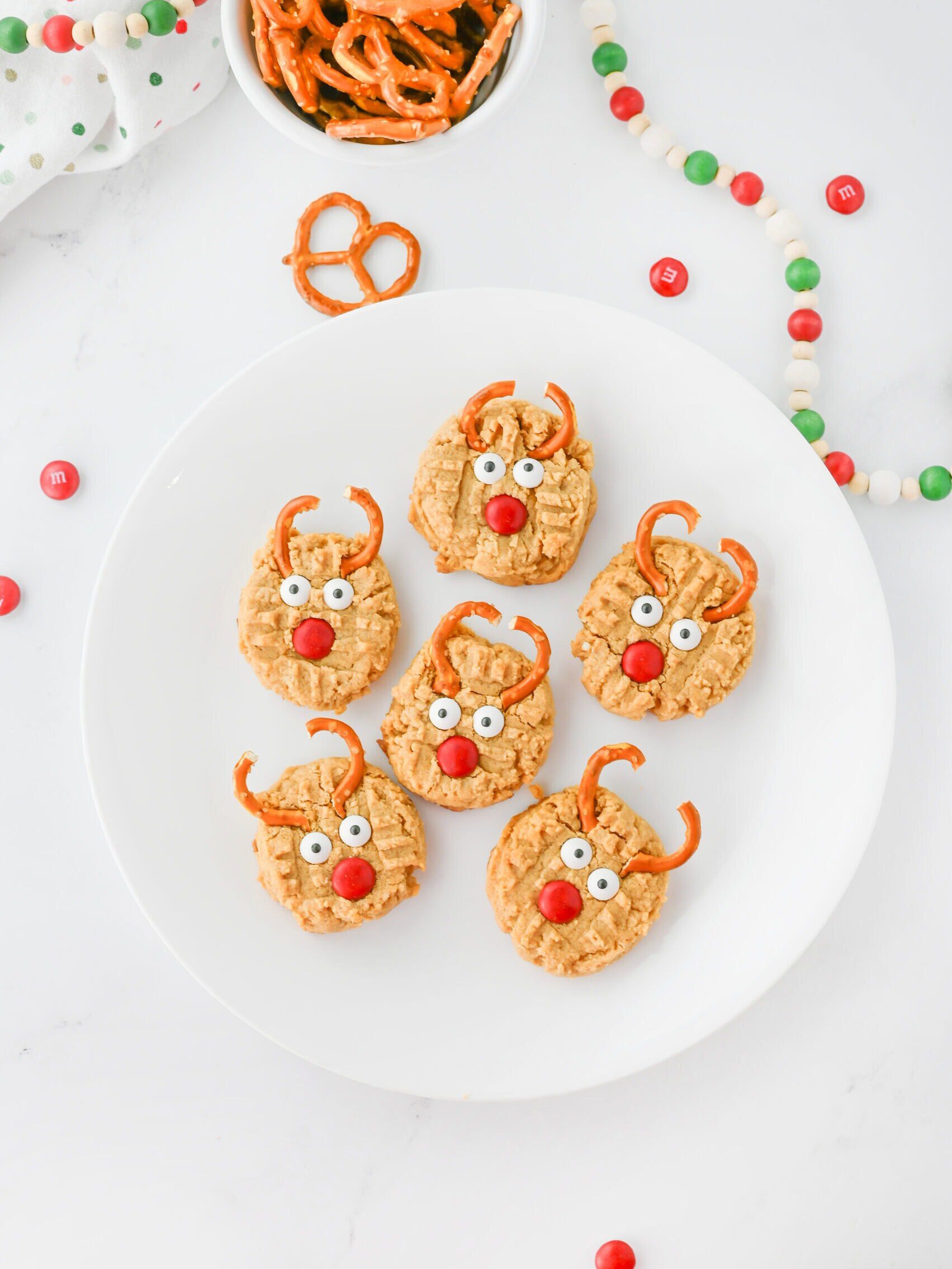 Peanut Butter Reindeer Cookies