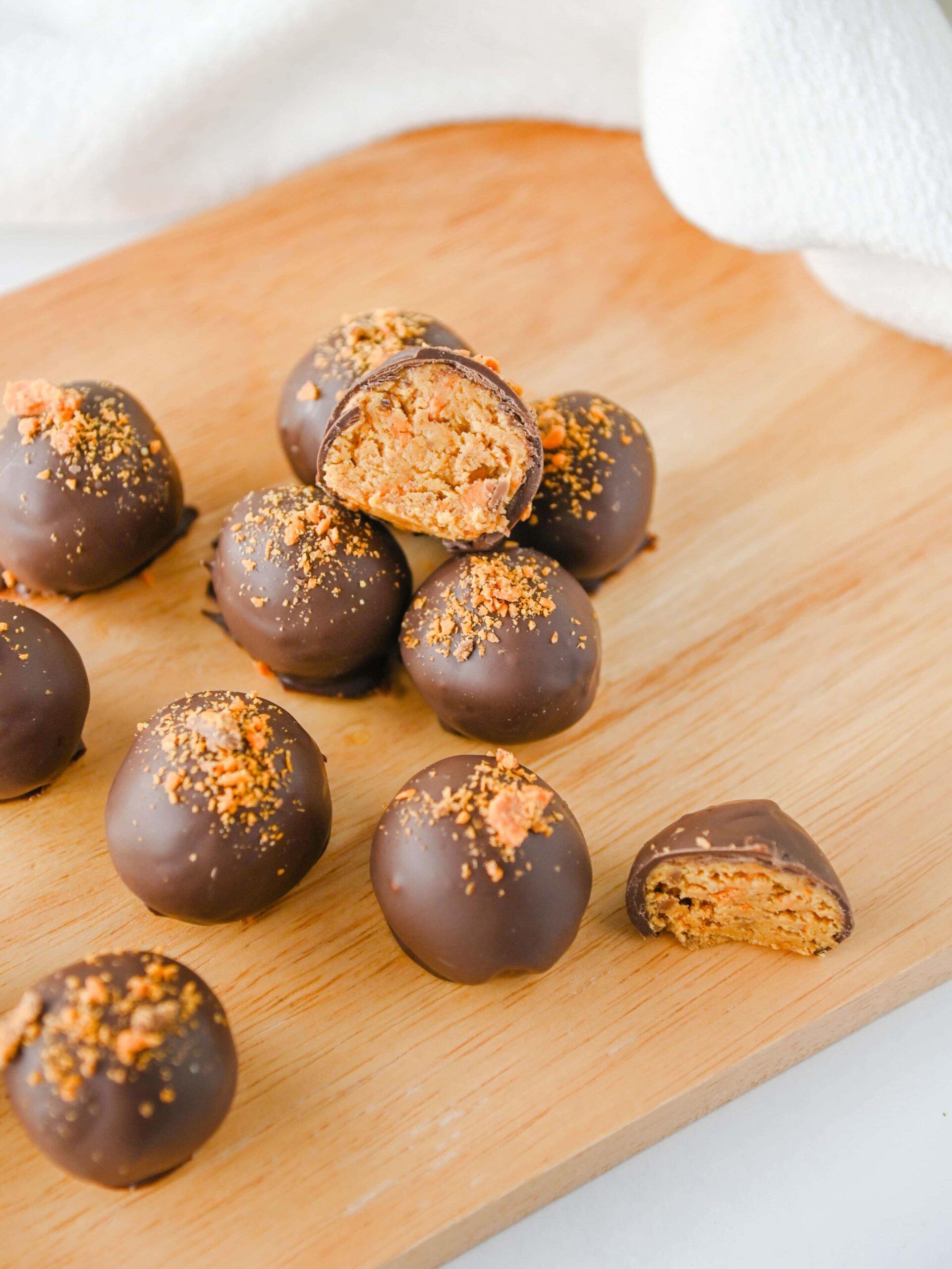 Butterfinger Peanut Butter Balls Process Photo