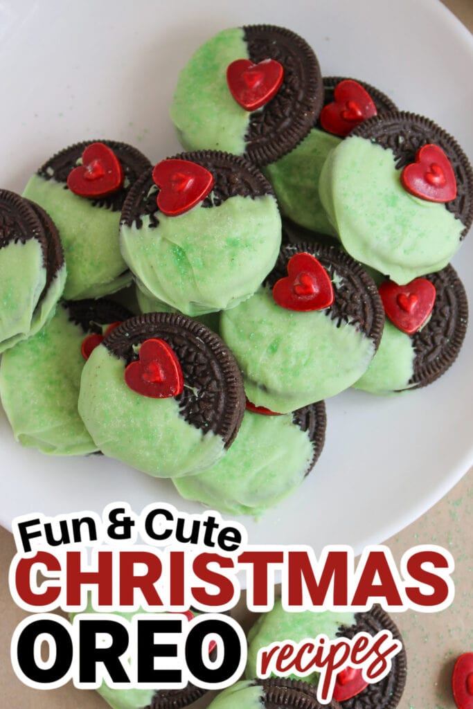 Christmas Oreo Recipes-Grinch-Inspired Oreos