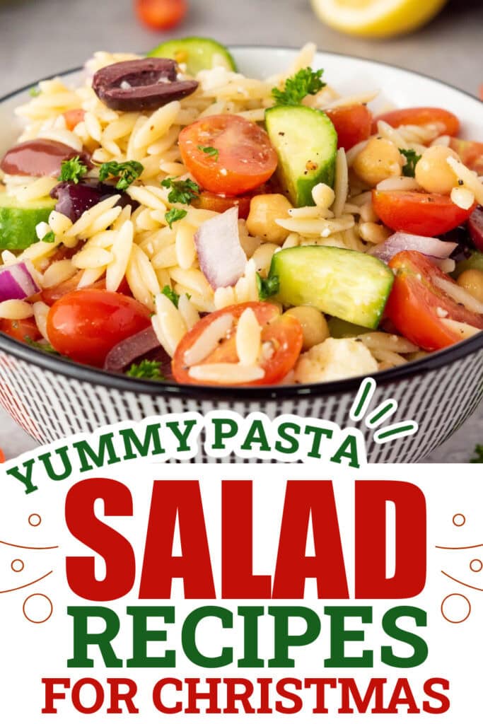 Christmas Pasta Salad - Mediterranean Orzo Pasta Salad copy