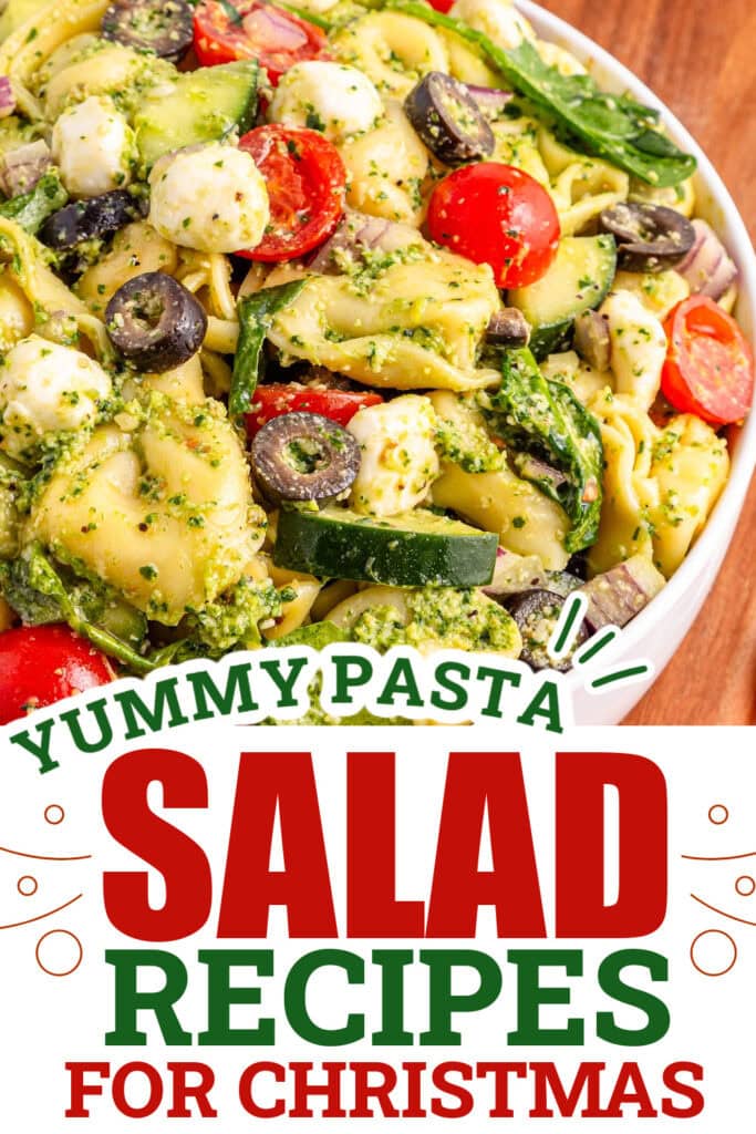 Christmas Pasta Salad - Tortellini Pesto Salad copy