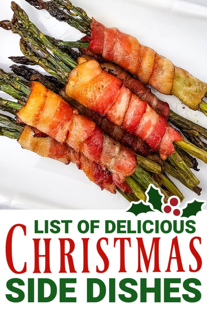 Christmas Side Dishes - Roasted Bacon-Wrapped Asparagus Bundles copy
