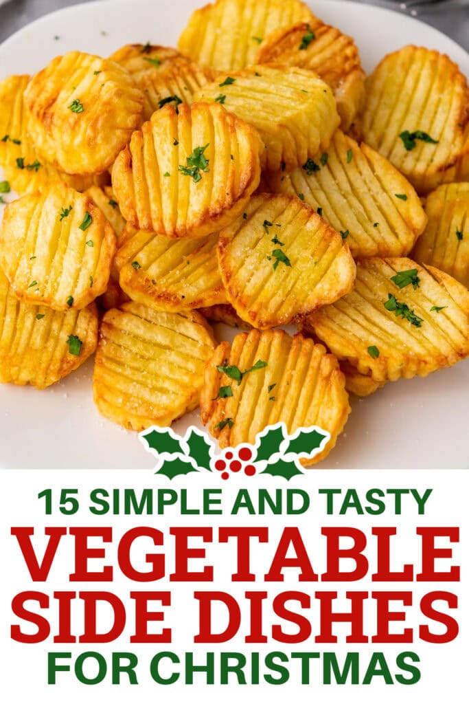 Christmas Vegetable Sides - Air Fryer Accordion Potatoes copy