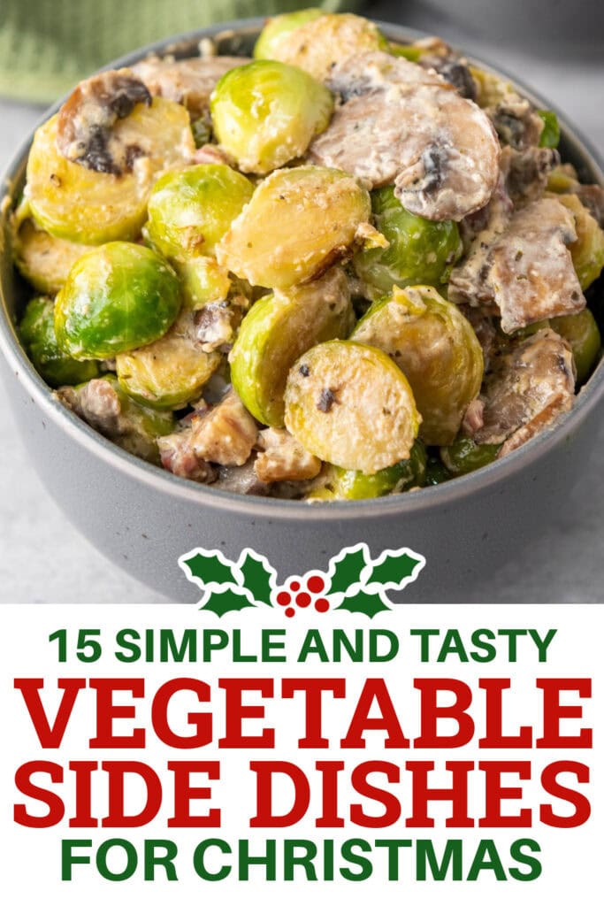 Christmas Vegetable Sides - creamy brussels sprouts copy