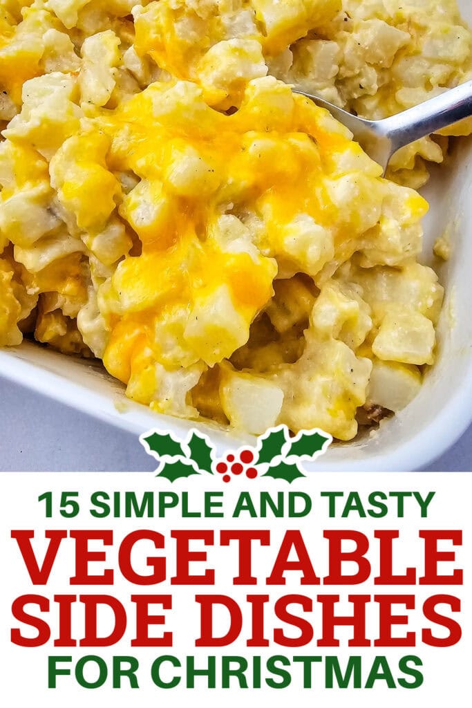 Christmas Vegetable Sides - crockpot creamy and cheesy potatoes copy