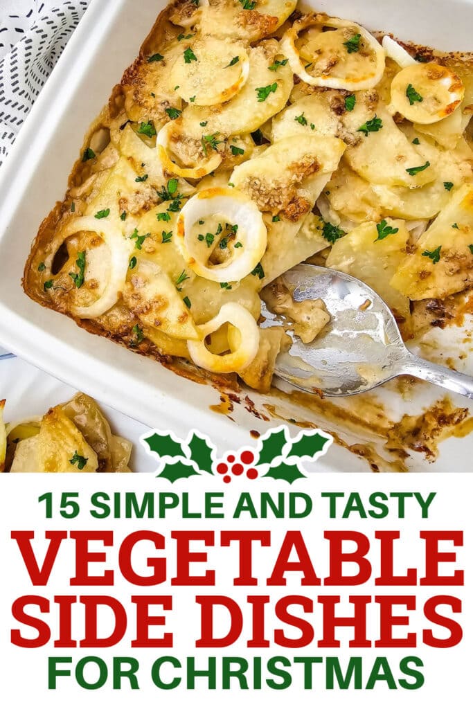 Christmas Vegetable Sides - french onion potato bake copy