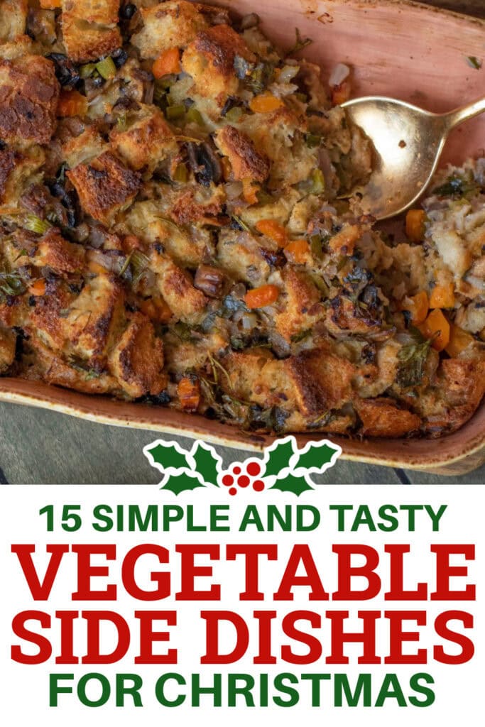 Christmas Vegetable Sides - herb and vegetable stuffing copy