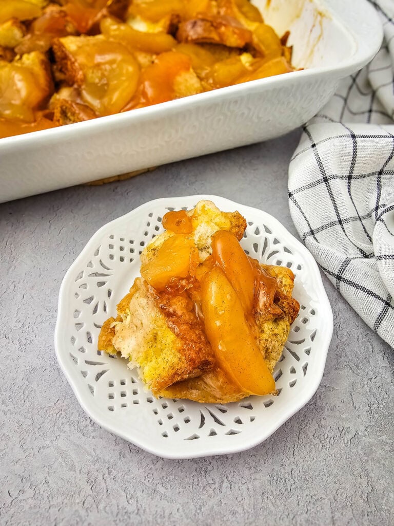 Cinnamon Apple French Toast Casserole Process Photo
