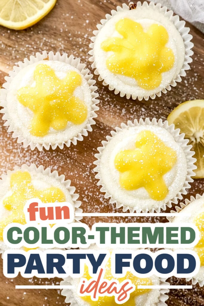 Color Party Food Ideas-Fresh Lemon Bar Cupcakes