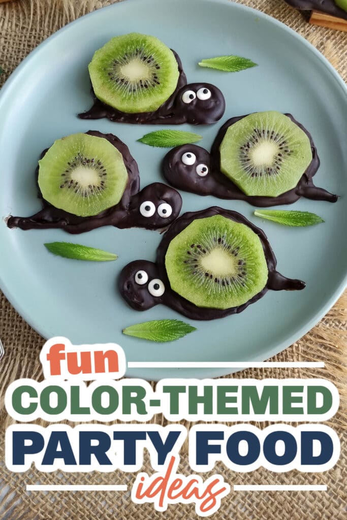 Color Party Food Ideas-Kiwi Turtles