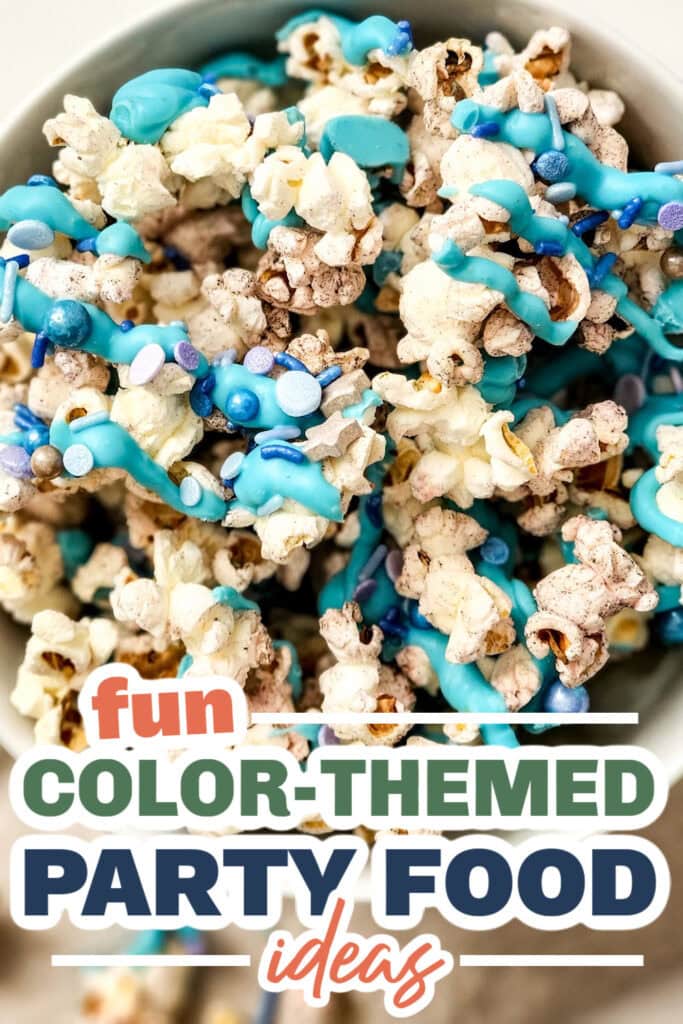 Color Party Food Ideas-Little Mermaid Popcorn