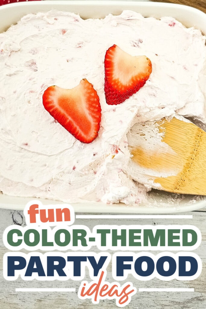 Color Party Food Ideas-Strawberry Cheesecake Dip