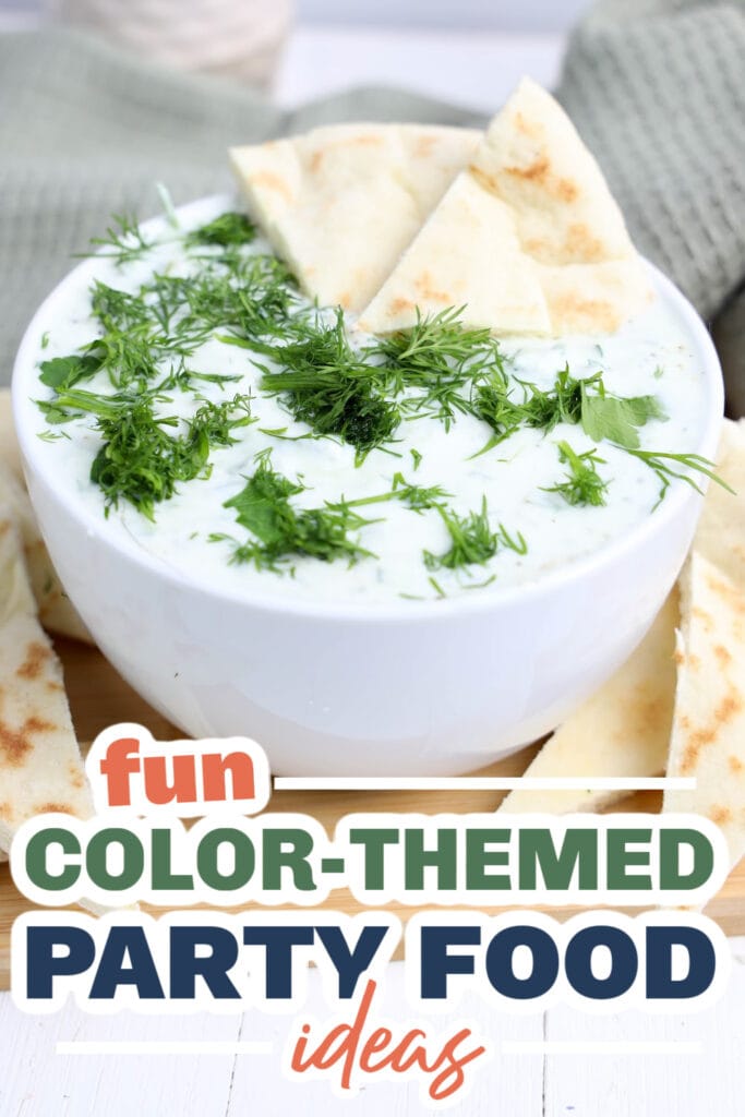 Color Party Food Ideas-Tzatziki Dip