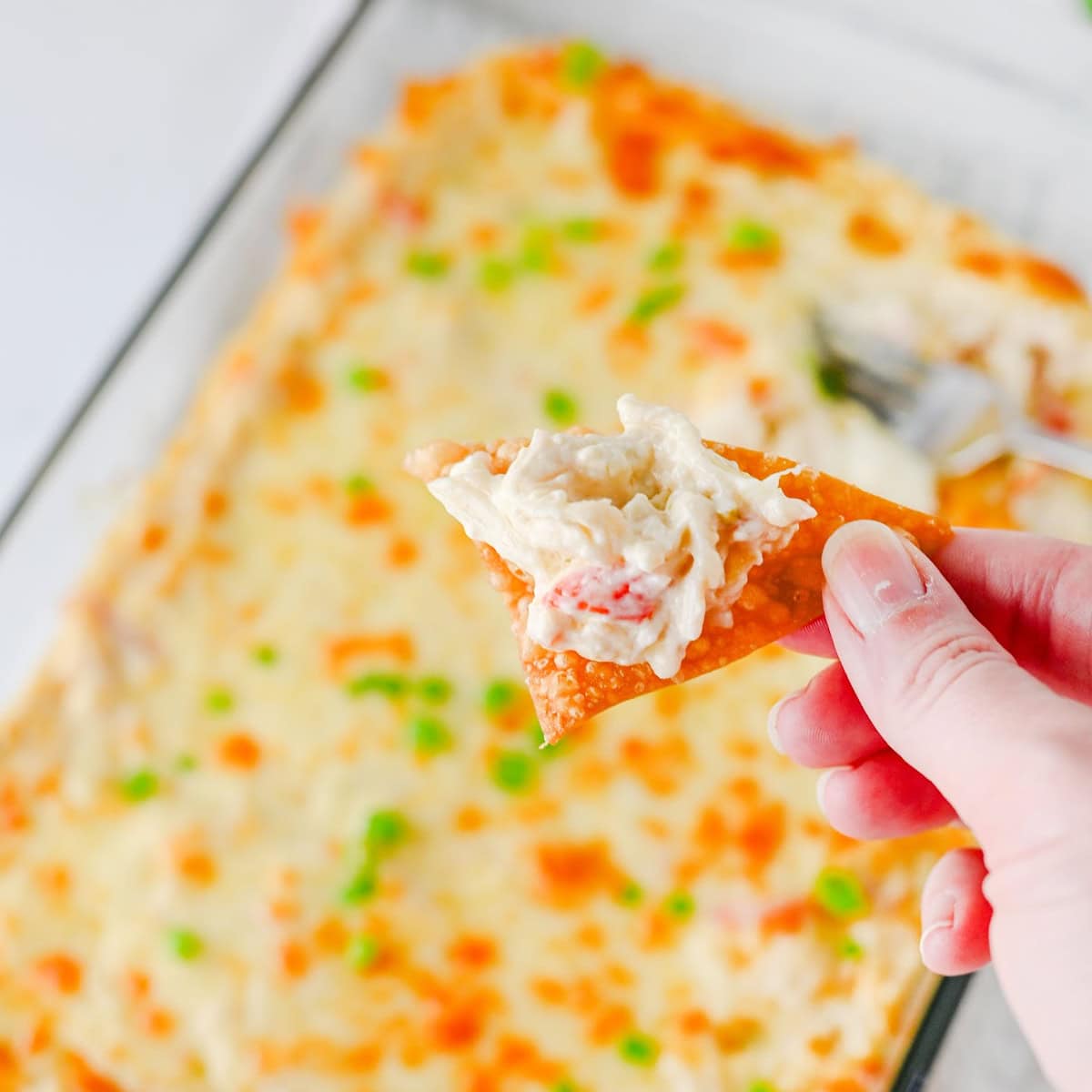 Creamy Crab Rangoon Dip with Crispy Wonton Chips featured image copy
