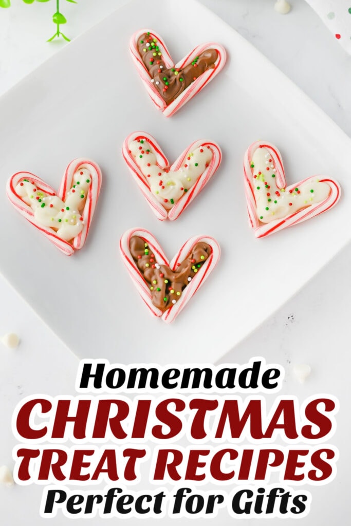 Gifting Christmas Treats-Candy Cane Hearts