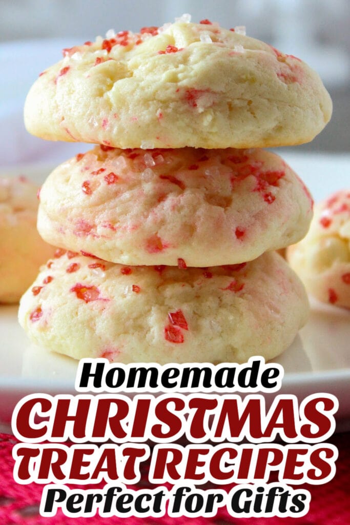 Gifting Christmas Treats-Peppermint Cheesecake Cookies