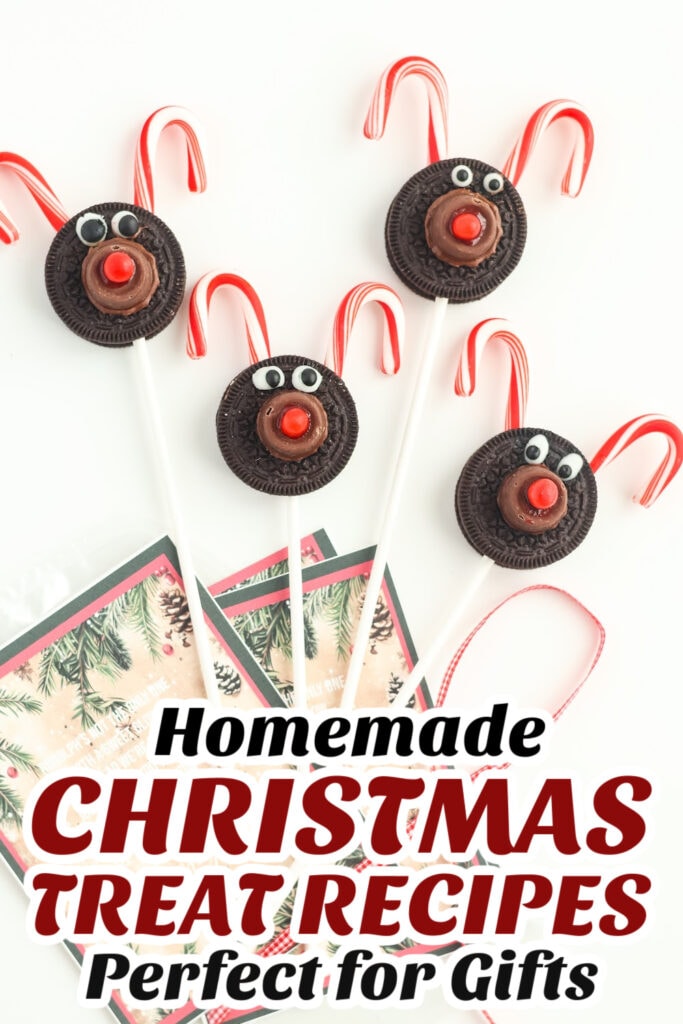 Gifting Christmas Treats-Reindeer Oreo Pops