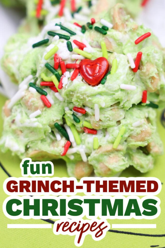 _Grinch-Themed Christmas Recipe-Grinch-Themed Poop Peanut Clusters copy