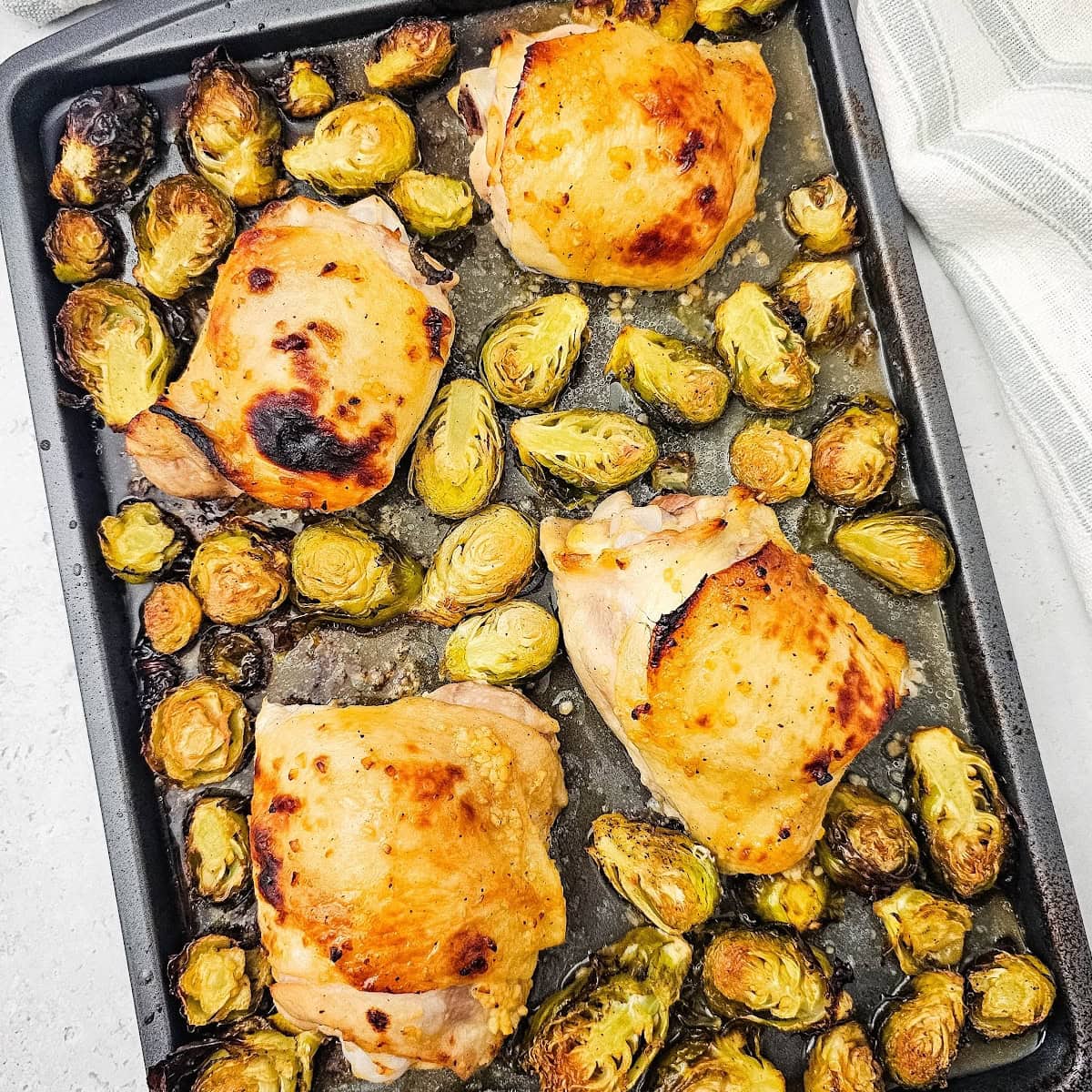 Honey Mustard Sheet Pan Chicken Thighs featured image