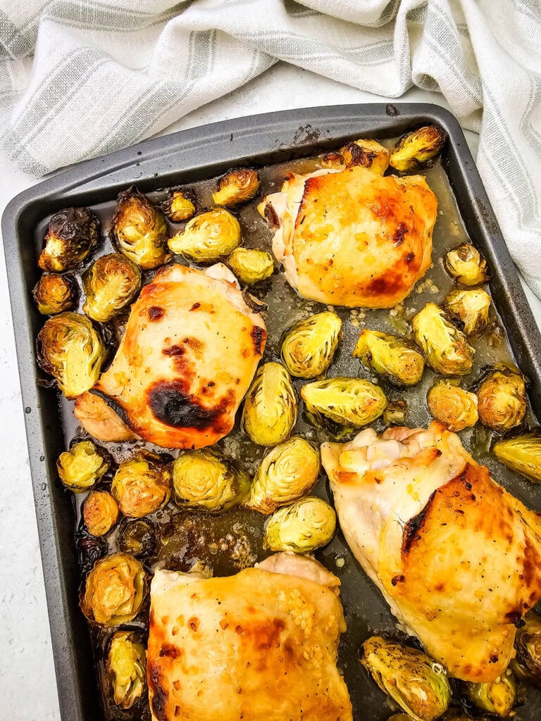 Honey Mustard Sheet Pan Chicken Thighs