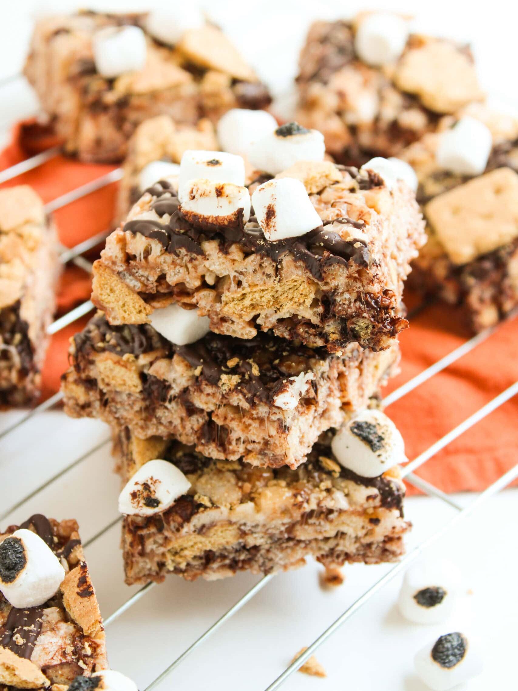 S’mores Rice Krispie Bars