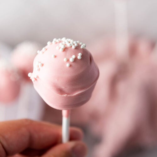 Pink Vanilla Cake Pops