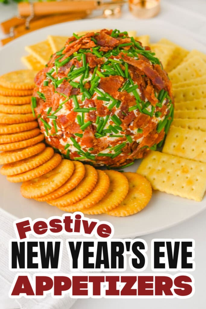 New Years Appetizers-Bacon Ranch Cheeseball