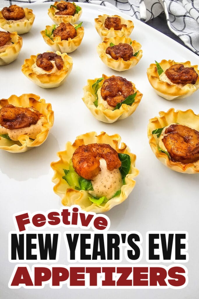 New Years Appetizers-Chili Lime Shrimp in Phyllo Cups